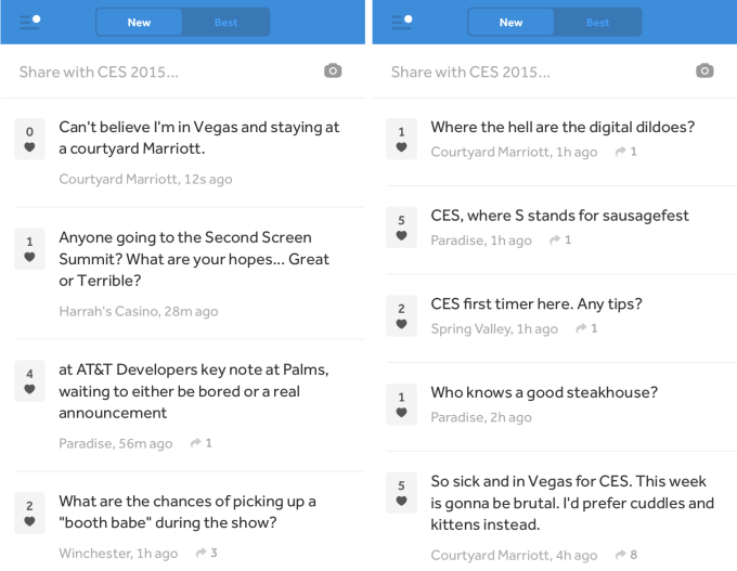 Secret's dedicated feed for CES