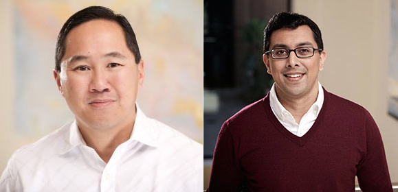 Accel APX partners (from left) Rich Wong and Vas Natarjan