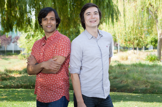 Robinhood founders Baiju Bhatt (left) and Vlad Tenev (right)