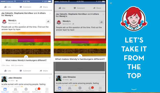 Instant Ads Unfold