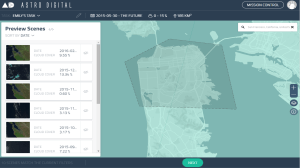 Screenshot of Astro Digital's platform