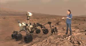 Erisa Hines talks to participants in Destination Mars / Image courtesy of NASA/JPL