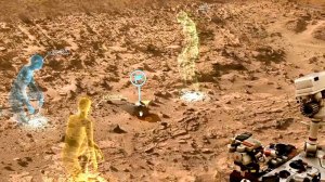 A screen view of OnSight / Image courtesy of NASA/JPL