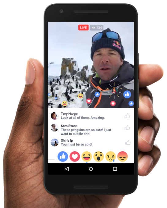 Facebook Live Reactions