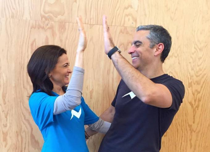 David Marcus and Sheryl Sandberg