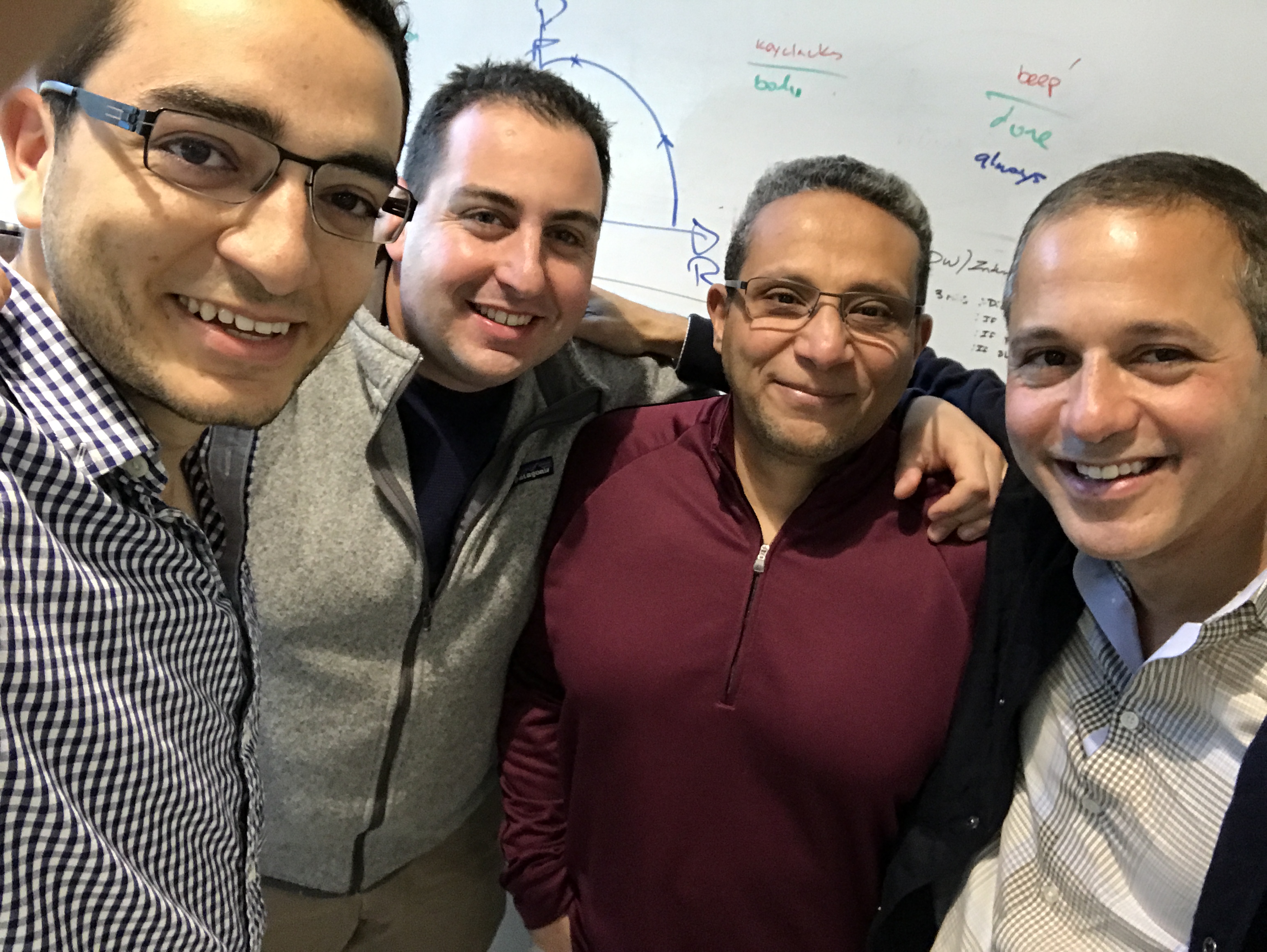 Workfit team left to right: Geish, David, Ahmad and Omar