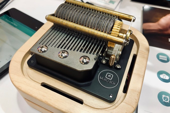 The Muro Box is a music box with a programmable cylinder