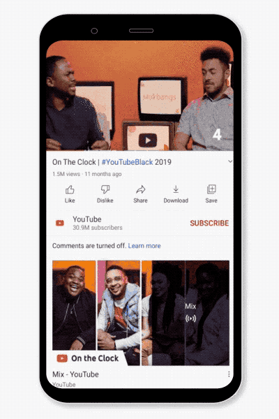 youtube video chapters (gif)