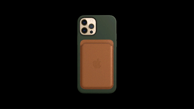 iPhone 12 Pro Silicone Case_Leather Wallet with MagSafe